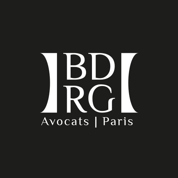 Logo BDRG blanc sur fond noir