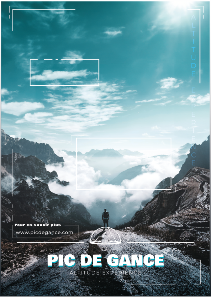 Affiche promotionnelle pour le Pic de Gance