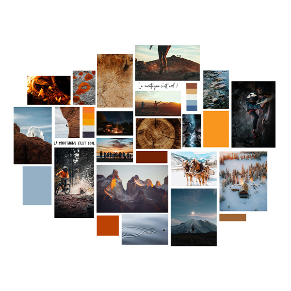 Moodboard logo Pic de Gance