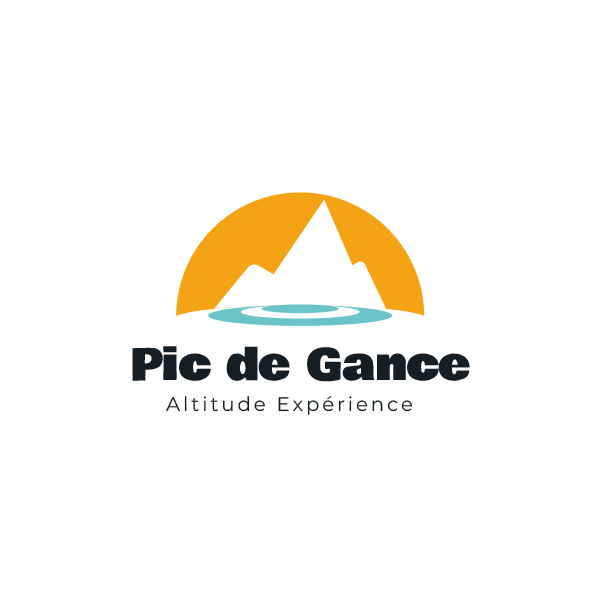 Logo Pic de Gance couleur sur fond blanc