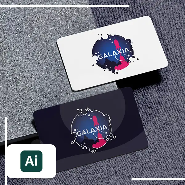 Mockup carte de visite pour Galaxia par Tifani Gentillet