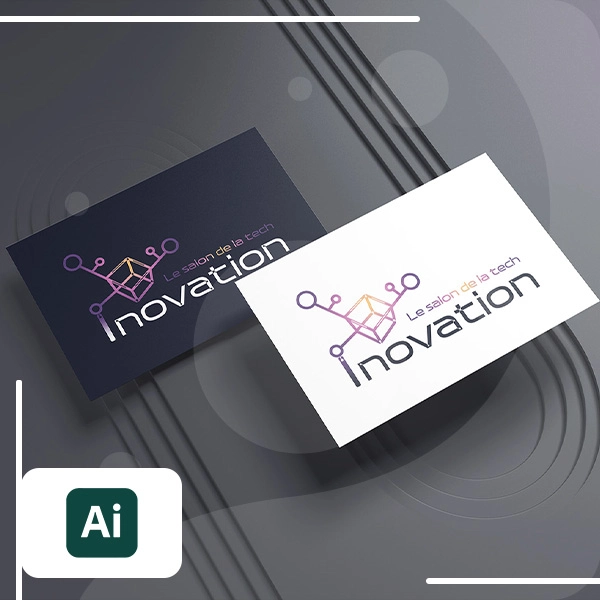 Mockup carte de visite Innovation par Tifani Gentillet