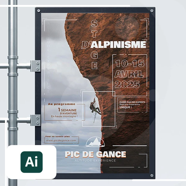 Mockup affiche Pic de Gance par Tifani Gentillet