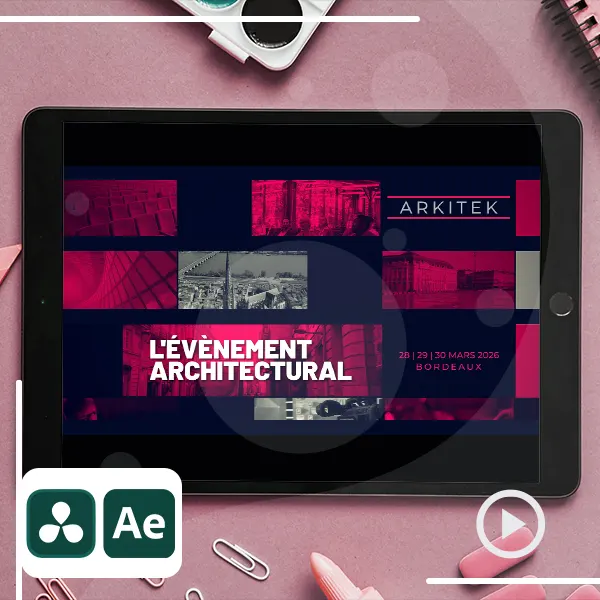 Motion design Teaser pour ARKIEK, l'évènement architectural